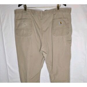 Carhartt B299 GKH Men's‎ 44x34 Relaxed Fit Work Pants meas 44x32.5 Khaki Tan